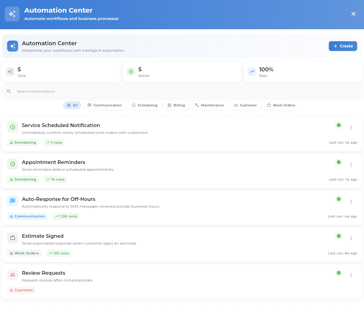 Automation Center keeps customers looped in